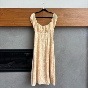 Abercrombie & Fitch Cap Sleeve Scoopneck Midi Dress, Size S